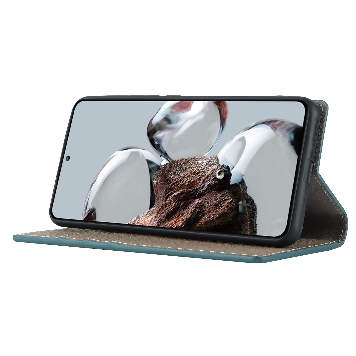 Stand Wallet Cover for Xiaomi 12T 5G / 12T Pro 5G / Redmi K50 Ultra Litchi Texture Genuine Cow Leather Phone Case with Strap - Baby Blue Stand Wallet Cover for Xiaomi 12T 5G / 12T Pro 5G / Redmi K50 Ultra Litchi Texture Genuine Cow Leather Phone Case with Strap - Baby Blue
